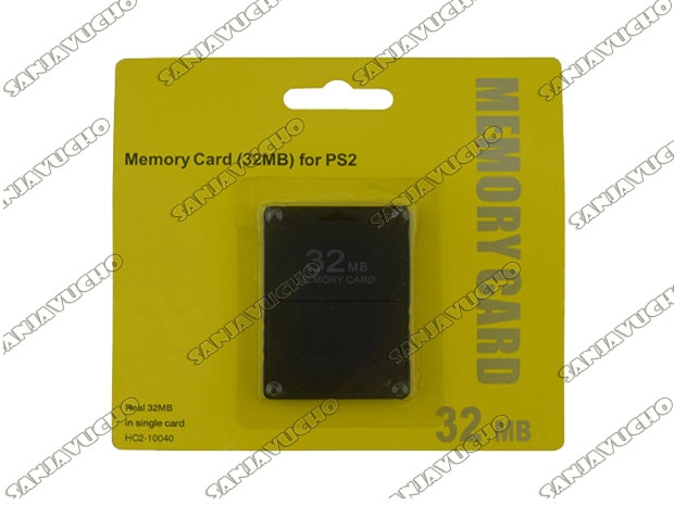 --* MEMORY CARD PS2 32 MB BLISTER CORTO SIN MARCA